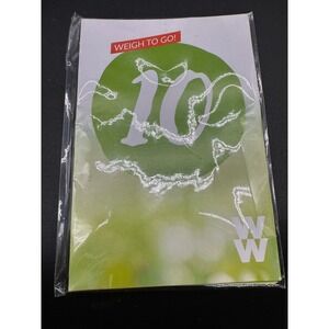 WW Weight Watchers 10 Lb‎ Milestone Card Pack 2017 Charm Assumed Inside